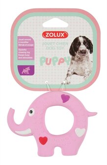 Zolux puppyspeelgoed latex olifant roze