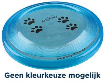 Trixie dog disc kunststof geschikt voor wedstrijden assorti