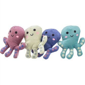 Trixie octopus pluche met catnip assorti