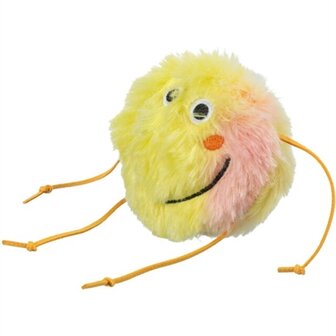 Trixie monster pluche met catnip oranje / geel