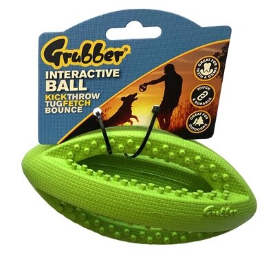 Happy pet grubber interactieve rugbybal mini assorti